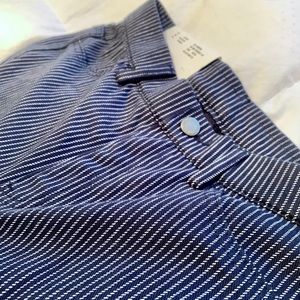 Uniqlo Blue and White Striped Pants
